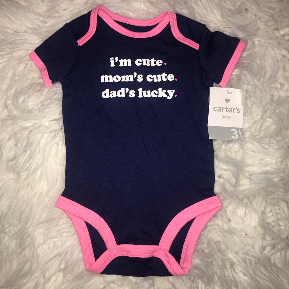 NWT Carters baby girl onesie